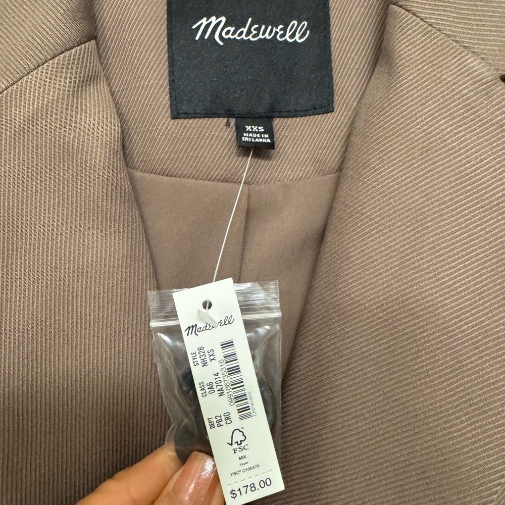 Madewell Olive taupe Blazer - Picture 9 of 10